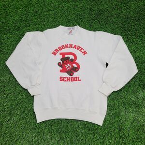 Vintage 80s Teddy-Bear Sweatshirt Womens XS/S 17x22 White